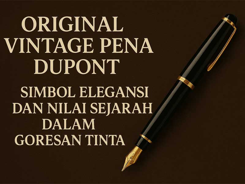 Original Vintage Pena Dupont: Simbol Elegansi dan Nilai Sejarah dalam Goresan Tinta